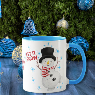 Let It Snow Snowman Mug