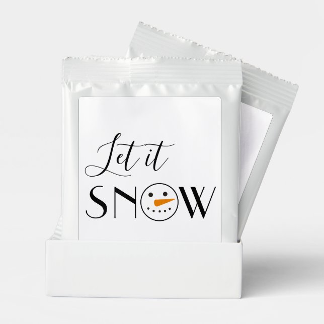 Let it Snow Snowman Simple Hot Chocolate Drink Mix (Pair)
