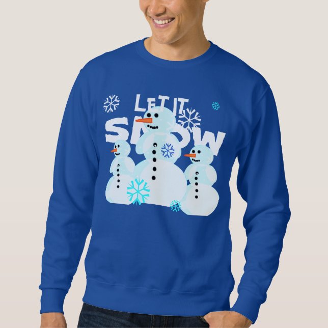 Let It Snow Snowman Sweater (Front)