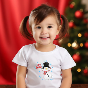Let It Snow Snowman Toddler T-shirt