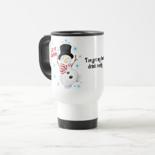 Let It Snow Snowman Travel Mug