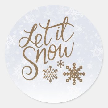 Let It Snow Stickers by ChristmasBellsRing at Zazzle