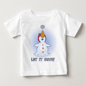 Let It Snow T-shirt by holiday_tshirts at Zazzle
