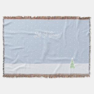 Let It Snow Polka Dot Winter Doormat