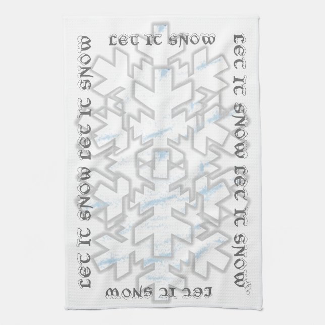 LET IT SNOW TOWEL (Vertical)