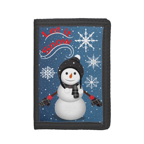 Let It Snow Trifold Wallet