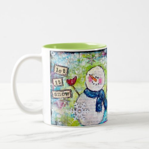 Let it Snow Two_Tone Coffee Mug