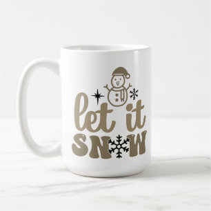 Let it snow white Christmas Coffee Mug