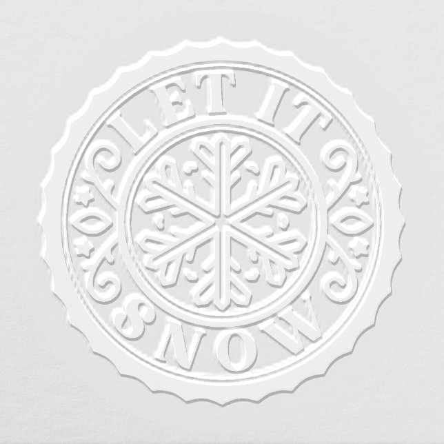 Let It Snow Winter Christmas Holiday Embosser (Design)
