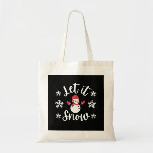 Let It Snow Winter Christmas Tote Bag