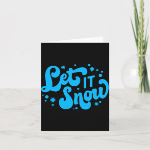 Let It Snow Winter Design _1 Card