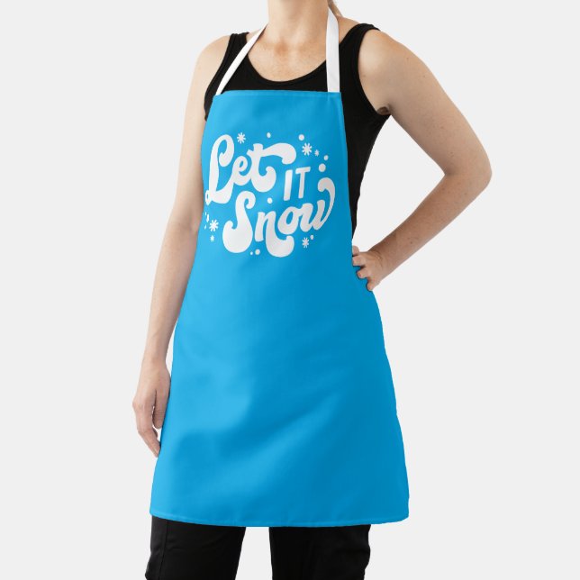 Let It Snow Winter Design Apron (Insitu)