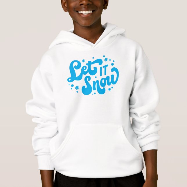 Let It Snow Winter Design Hoodie (Front)