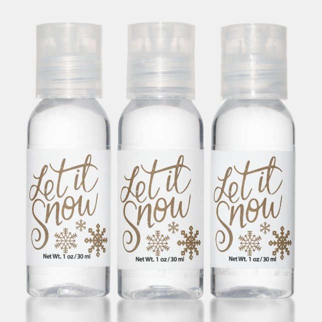 Let It Snow | Winter Holiday Travel Bottle Set Hand Sanitizer (Set)