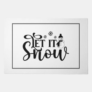 Let It Snow   Winter Holiday Welcome Mat