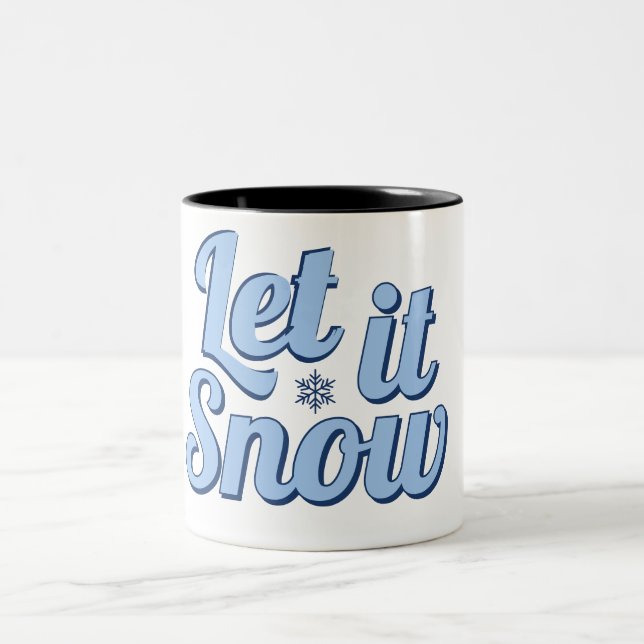 "Let It Snow Winter Mug - Perfect Holiday Gift" (Center)