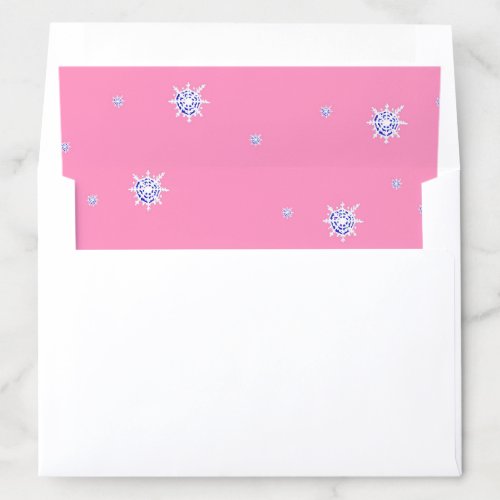 Let it Snow _ Winter Snowflakes   Envelope Liner