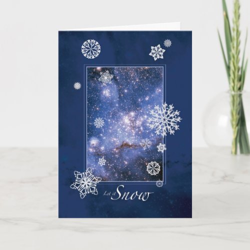 Let it Snow with Large Magellanic Cloud _ Hubble Holiday Card