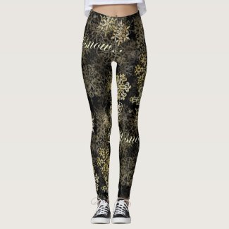 Let It Snow WordArt Leggings