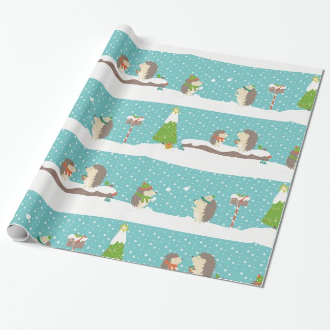 Let it snow wrapping paper (Unrolled)