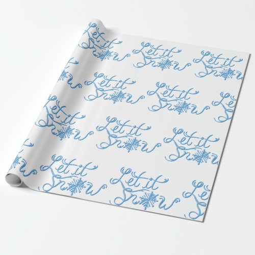 Let It Snow Wrapping Paper