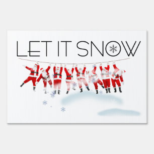Let it Snow Yard Sign