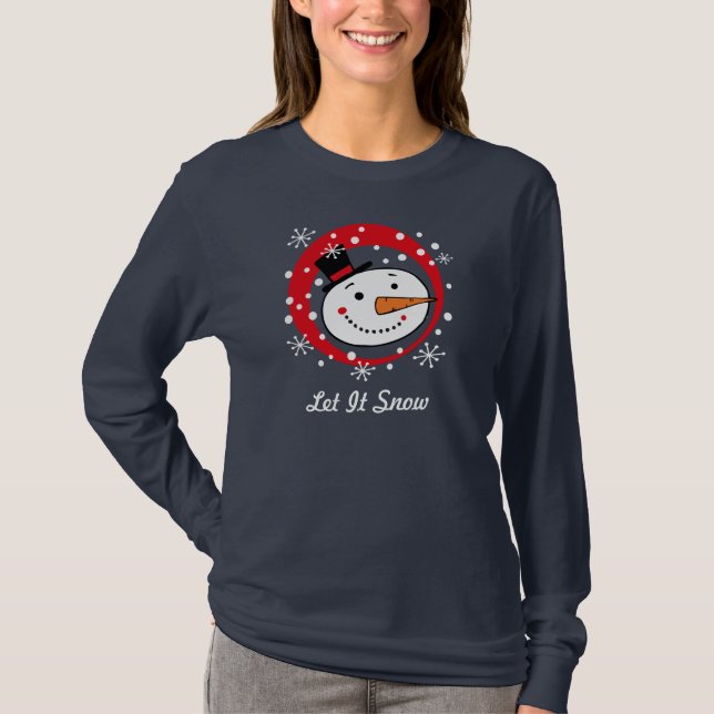 Let It Snowman Custom Tee (Front)
