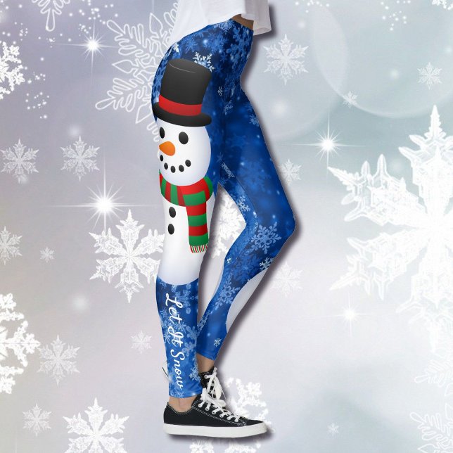 Let It Snowman Leggings Christmas Pants (Creator Uploaded)