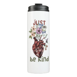Let Kindness Bloom from Heart  Water Bottle   🌿❤️