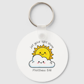 Let Light Shine Christian Bible Bible Verse Keychain