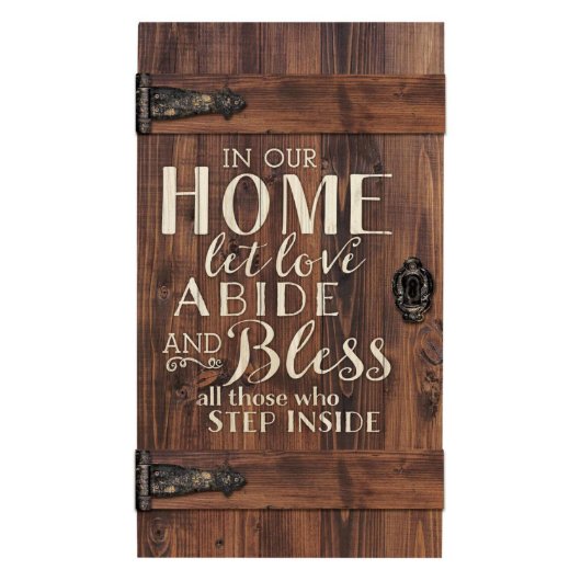 Let Love Abide Barn Door Pallet Plaque (Blank)