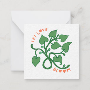 Let Love Bloom Note Card