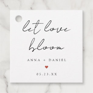 Let Love Bloom Wildflower Seeds Wedding Favor Tags