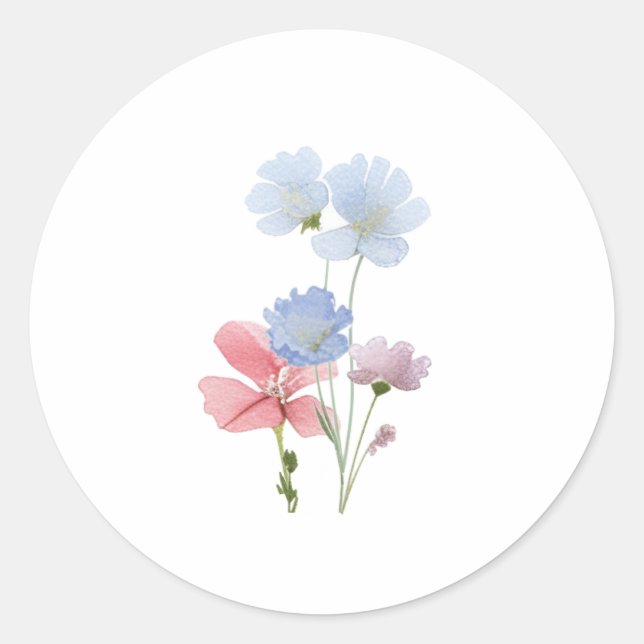 Let Love Bloom Wildflower Stickers (Front)