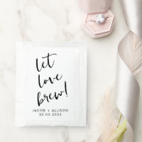 let love brew tea lover elegant wedding favor