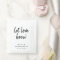 Let Love Brew | Tea Lover Minimalist Wedding Favor