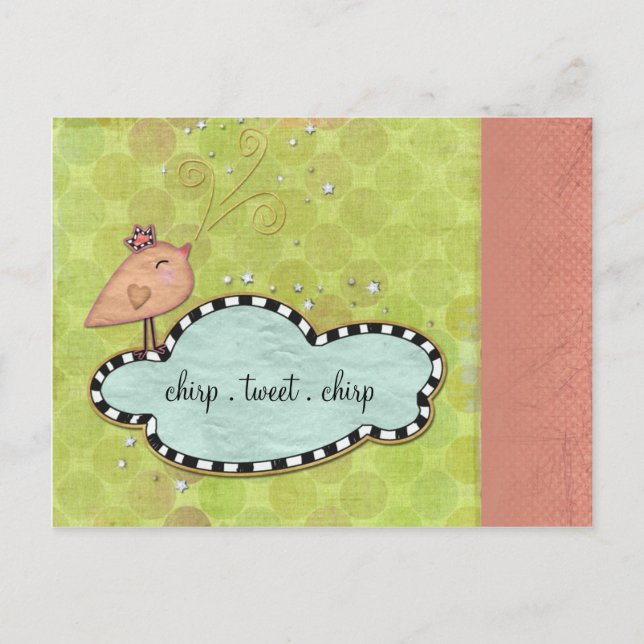 Let Love Chirp Easter Invitation (Front)