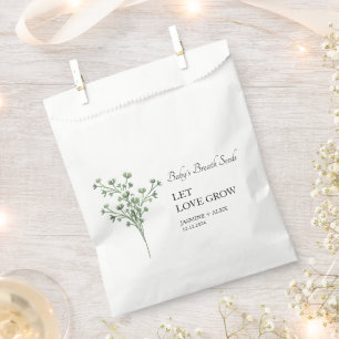 Let Love Grow Baby’s Breath Seed Wedding Favor Bag