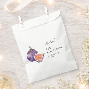 Let Love Grow   Fig Seed Wedding Favor Bag