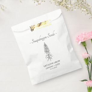 Let Love Grow l Snapdragon Seeds Wedding Favor Bag
