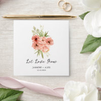 Let Love Grow l Zinnia Seed Packet Wedding Favor