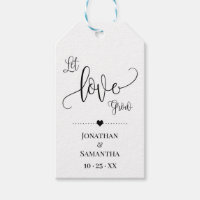 Let Love Grow plant gift minimalist wedding favor