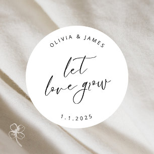 Let Love Grow Stickers