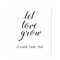 Let Love Grow Wedding Plant Botanical Favors Sign