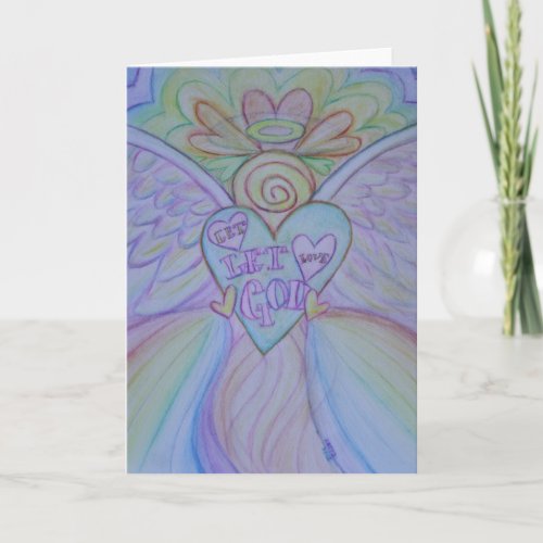 Let Love Let God Angel Art Note or Greeting Cards