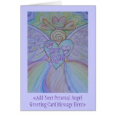 Let Love Let God Angel Custom Greeting Cards (Front)