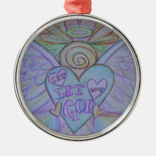 Let Love Let God Art Holiday Ornament