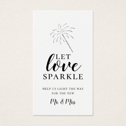 Let LOVE Sparkle Sparkler Send Off