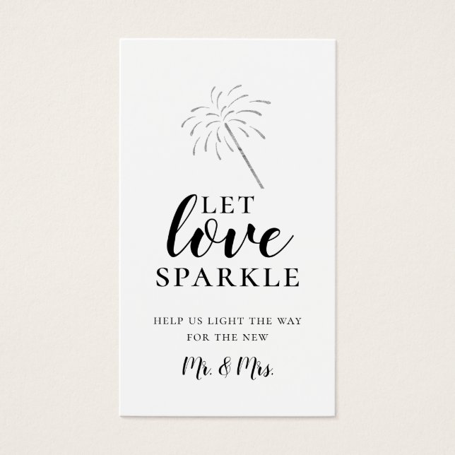 Let LOVE Sparkle Sparkler Send Off (Front)