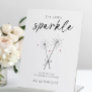 Let Love Sparkle - Sparkler Sendoff Casual Wedding Pedestal Sign